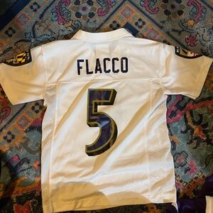 White Football Jersey with Number 5